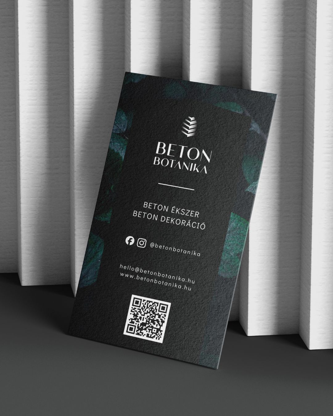 Beton Botanika arculat és webshop