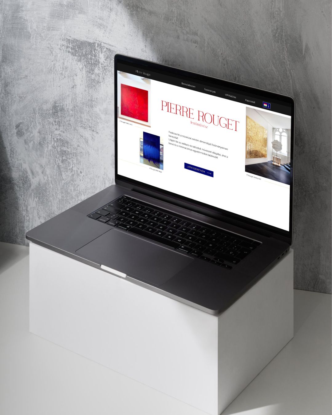 Pierre rouget bemutatkozó weboldal